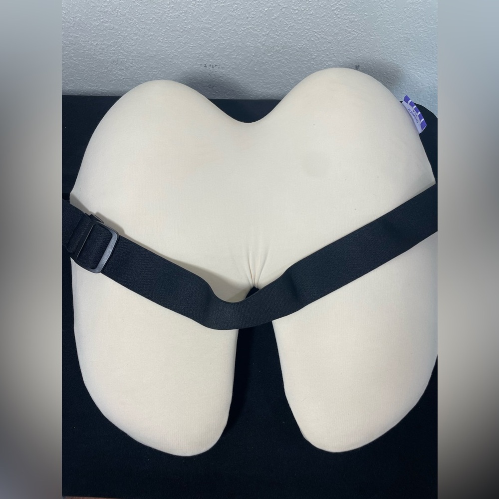 C CUSHION LAB Extra Dense Lumbar Pillow - Patented Ergonomic Beige